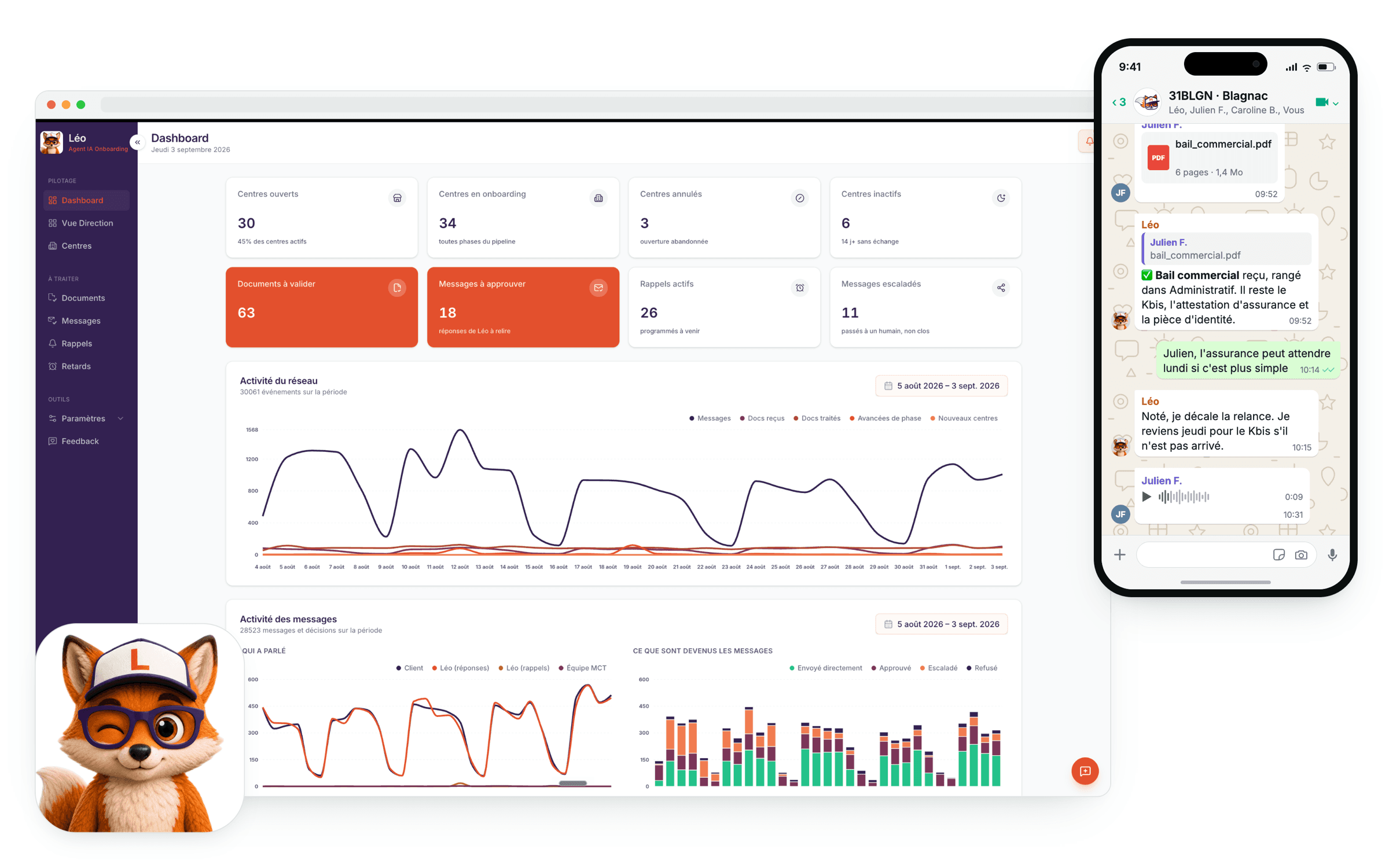 Aperçu de l'application livrée à Mon Contrôle Technique